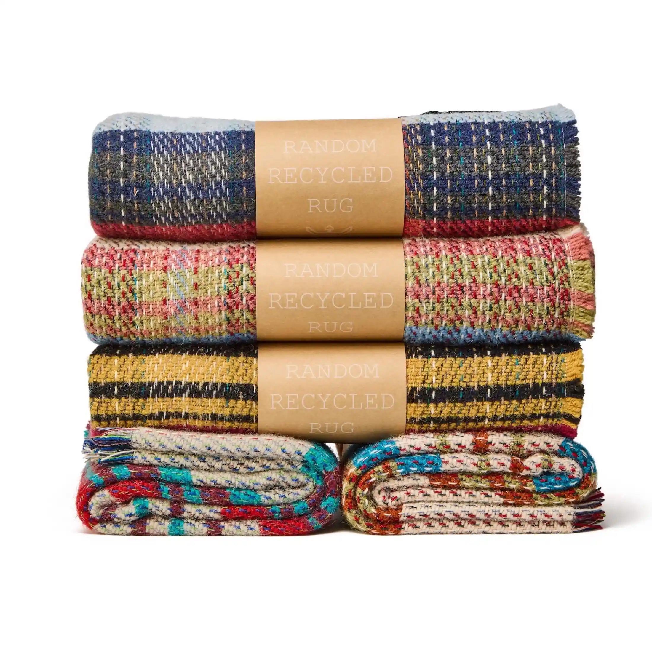 Deka z recyklované vlny - Random Rug- 150x183