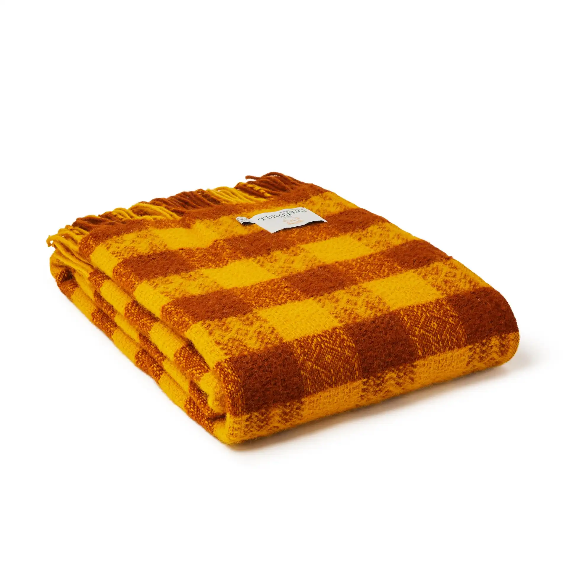 Deka z čisté vlny - Drapers Collection/Hutton Check Gold