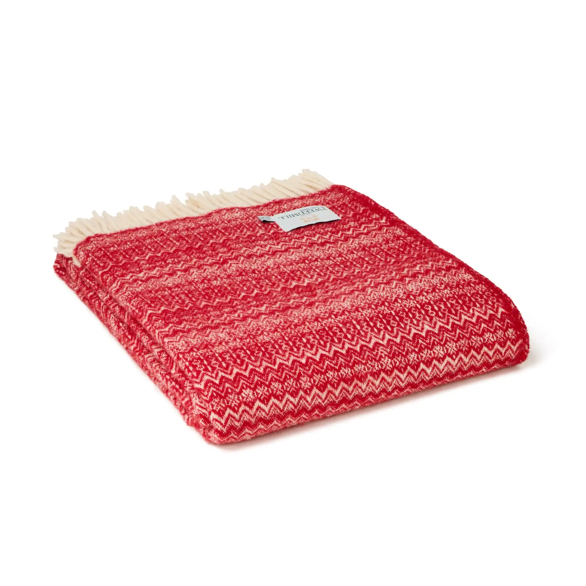 Deka z čisté vlny - Fair Isle Red 