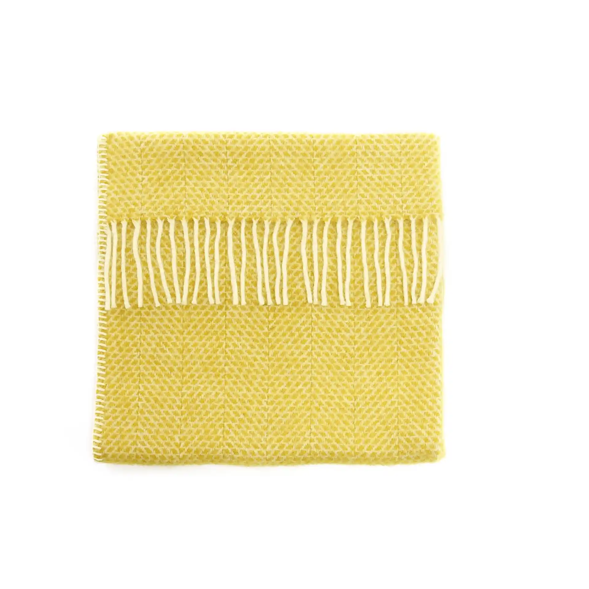 Dětská deka z čisté vlny - Pram Blanket/Beehive Yellow