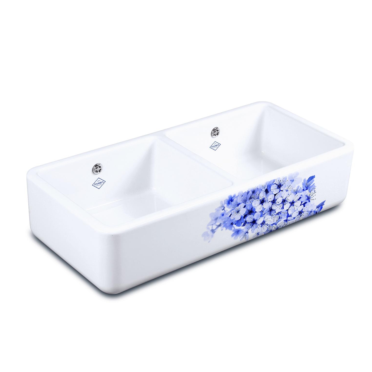 Double Bowl 800 (Blossom in Blue & Gold)