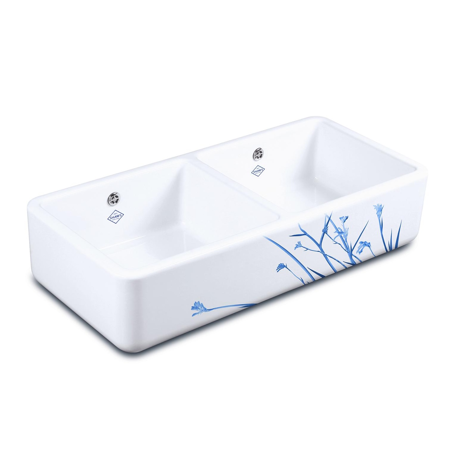 Double Bowl 800 (Wild Grass in Blue)